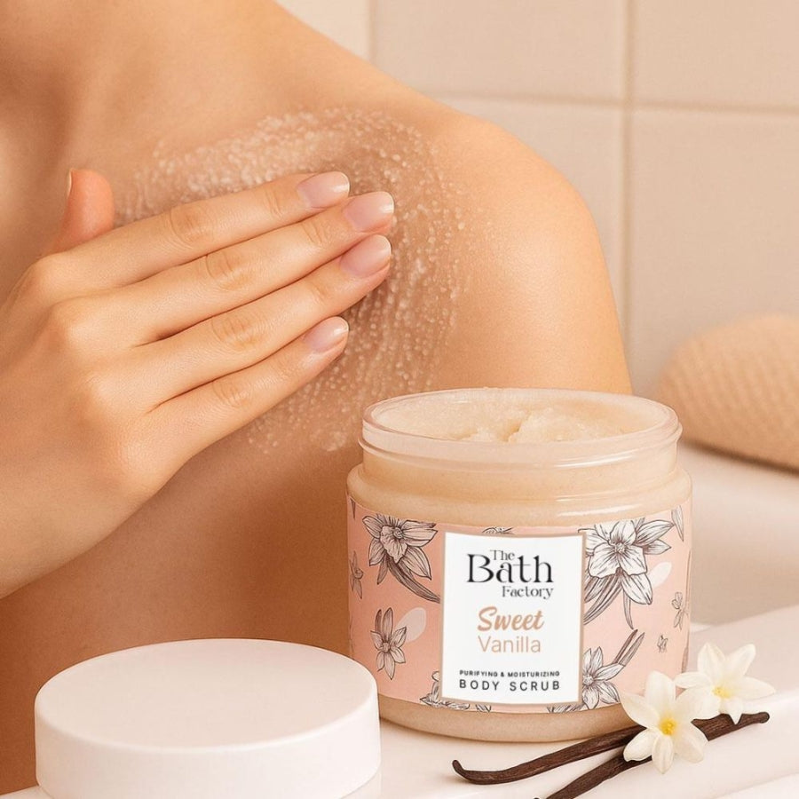 The Bath Factory Sweet Vanilla Hydrating Body Scrub 300g