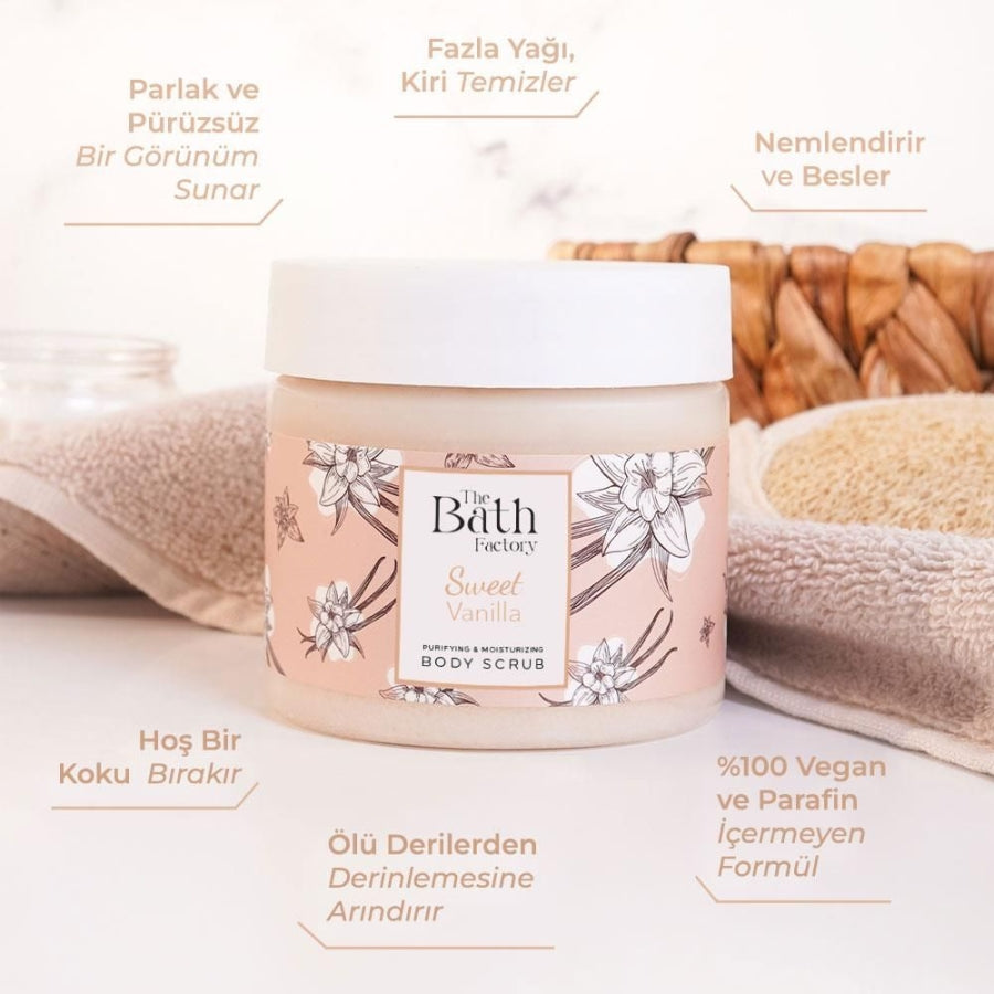 The Bath Factory Sweet Vanilla Hydrating Body Scrub 300g