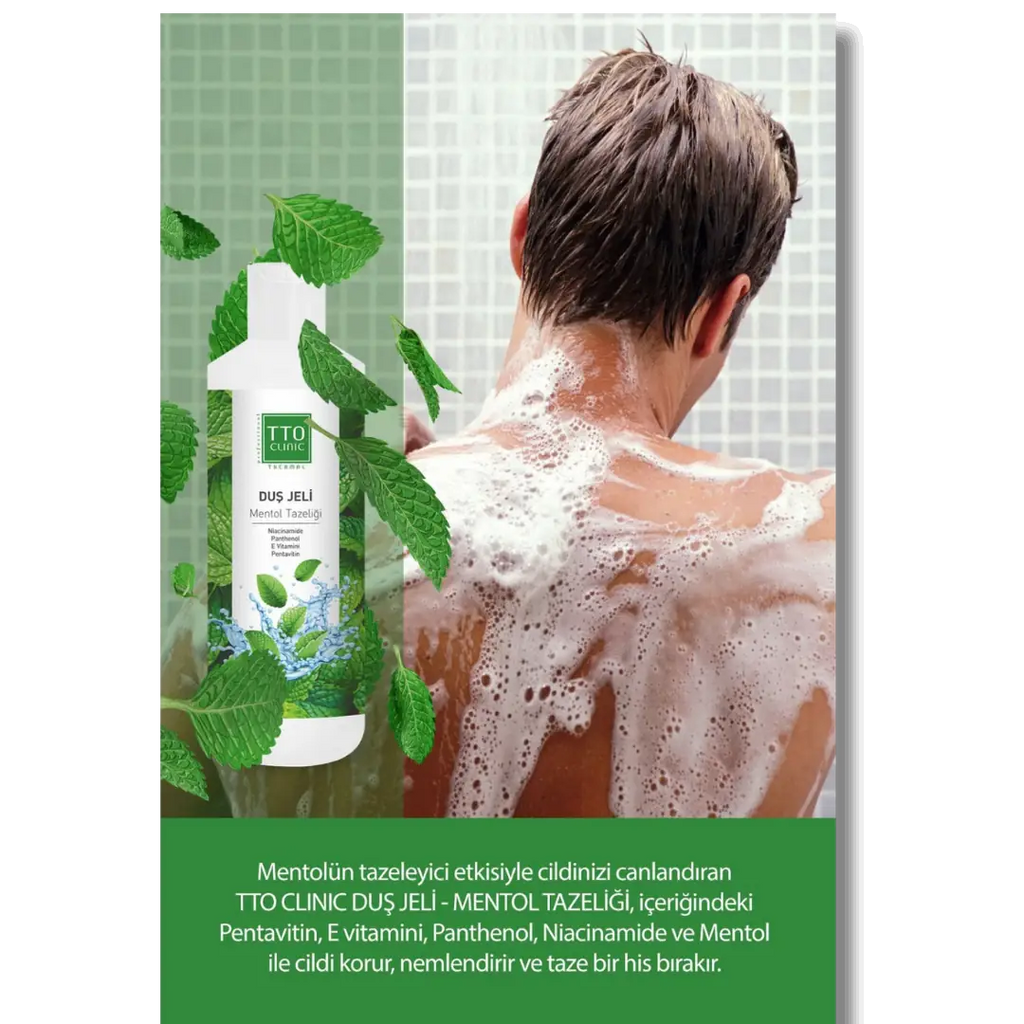 TTO Clinic Menthol Freshness Shower Gel for Body Care 500 ml