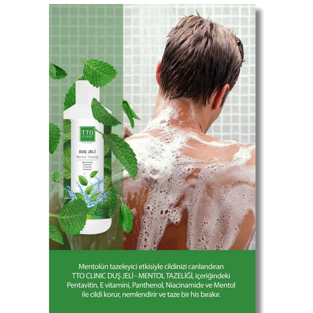 TTO Clinic Menthol Freshness Shower Gel for Body Care 500 ml