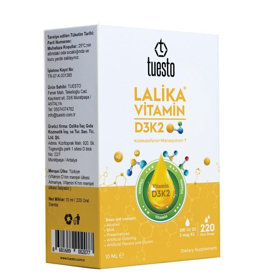 Tuesto Lalika Vitamin D3 K2 Liquid Supplement 10ml