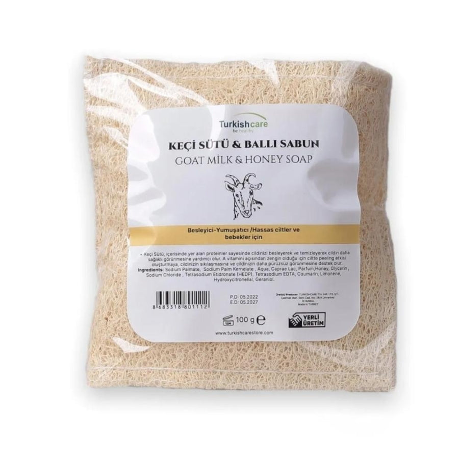 Turkishcare Goat Milk & Honey Pouch Soap for Smooth Skin 100g