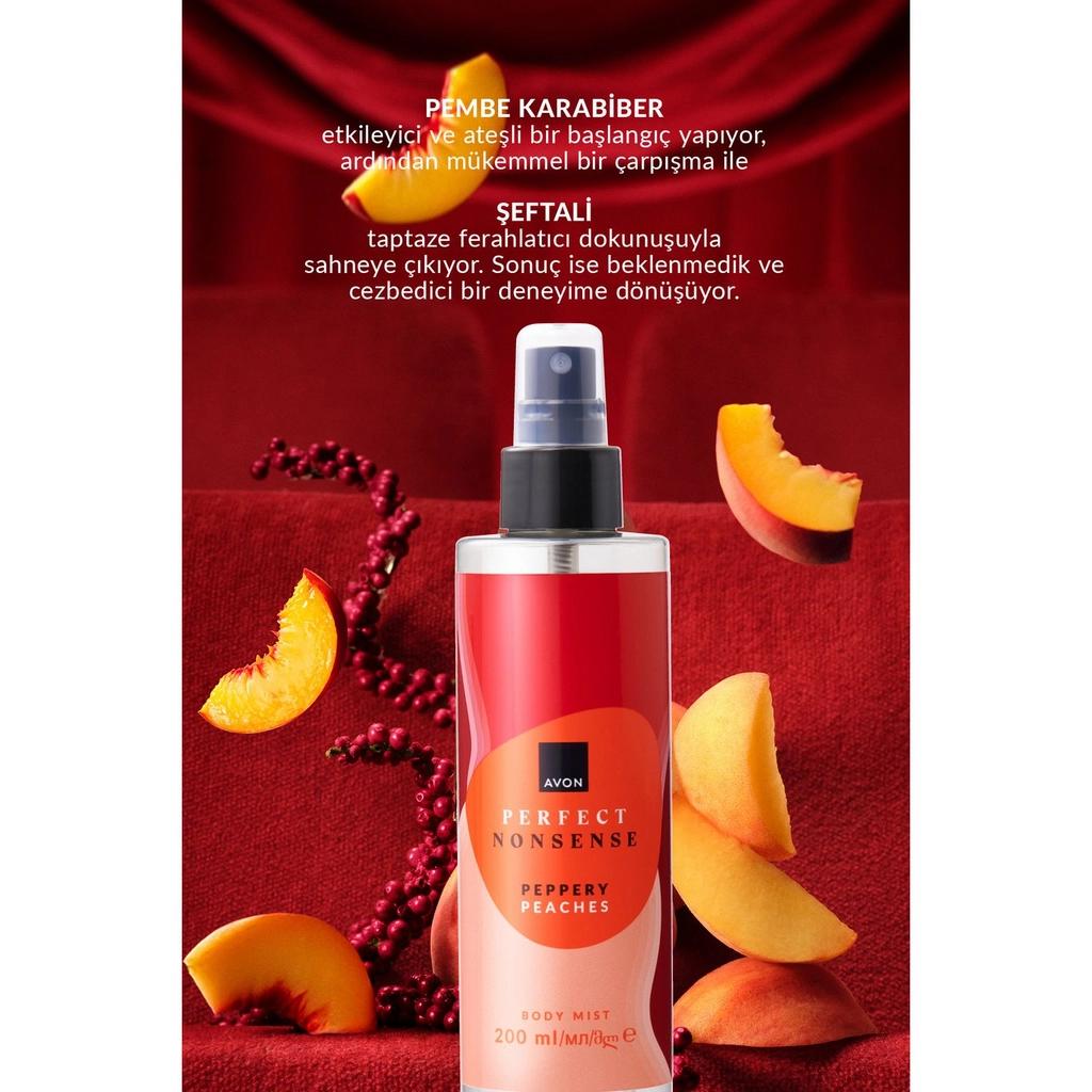 Avon Perfect Nonsense Peppery Peaches Body Spray 200 ml