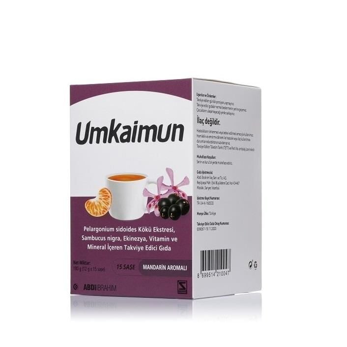 Abdi Ibrahim Umkaimun Elderberry & Pelargonium Supplement 15 Sachets