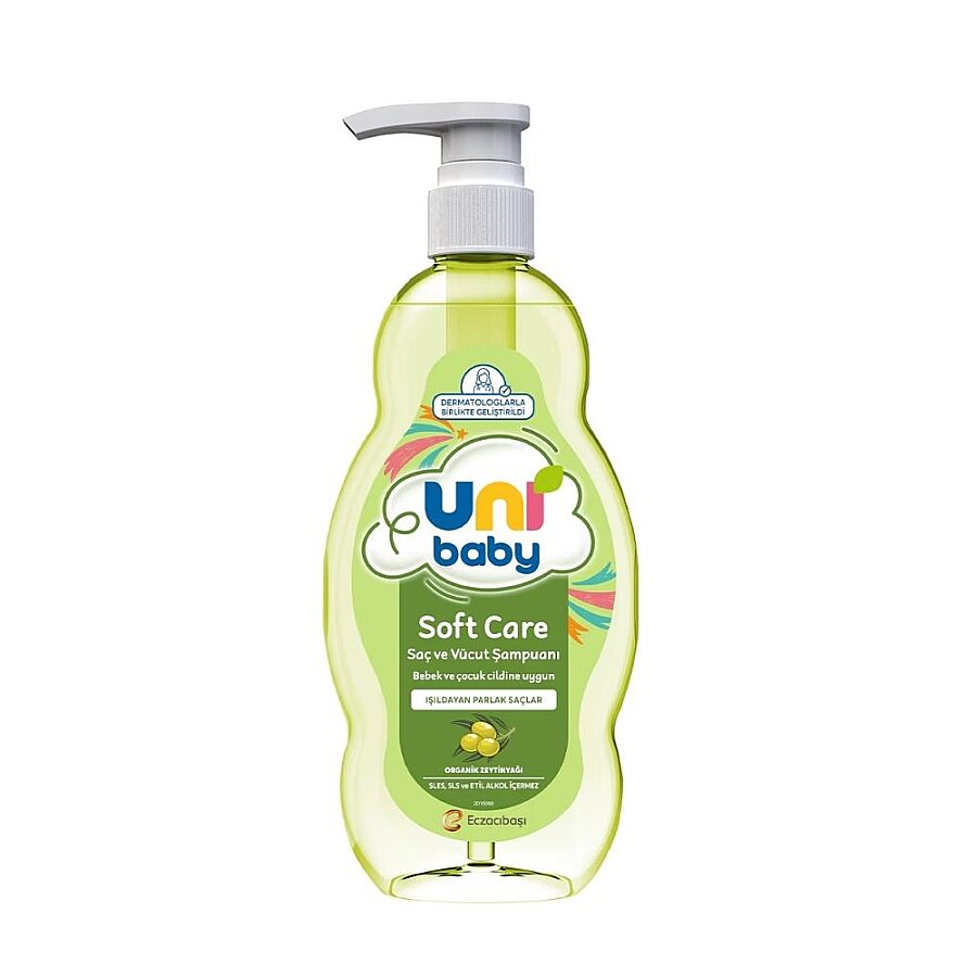 Uni Baby Soft Care Olive Oil Hair and Body Shampoo 700ml