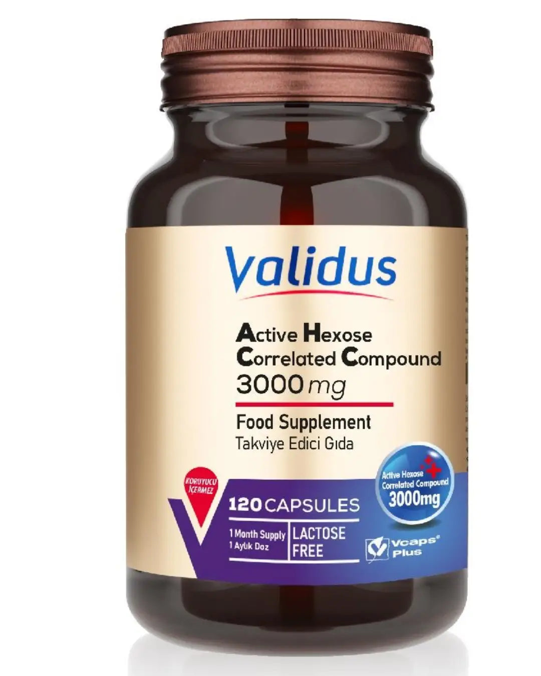 Validus AHCC Active Hexose Correlated Compound 120 Capsules