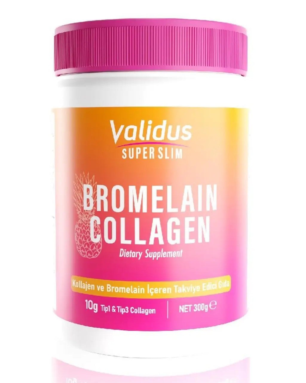 Validus Collagen Peptides & Bromelain Powder 300g