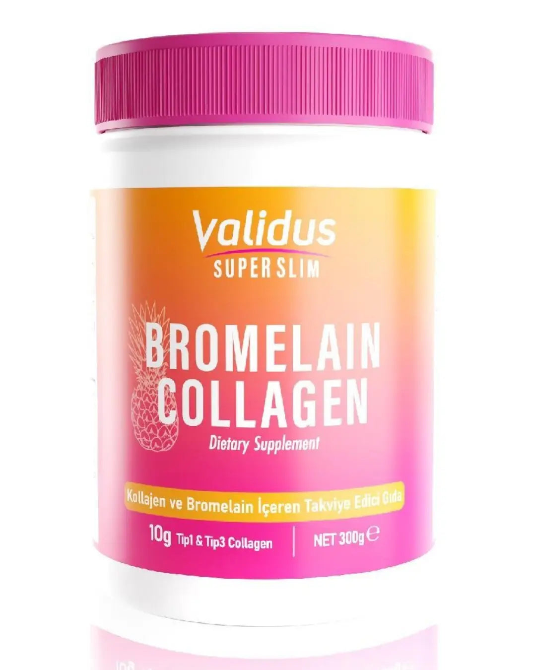 Validus Collagen Peptides & Bromelain Powder 300g