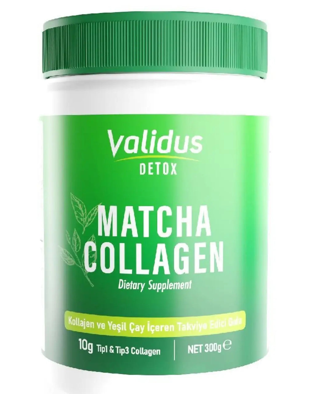 Validus Collagen Peptides & Matcha Powder for Daily Wellness 300g
