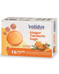 Validus Ginger & Turmeric Herbal Pastilles with Honey 16 Count