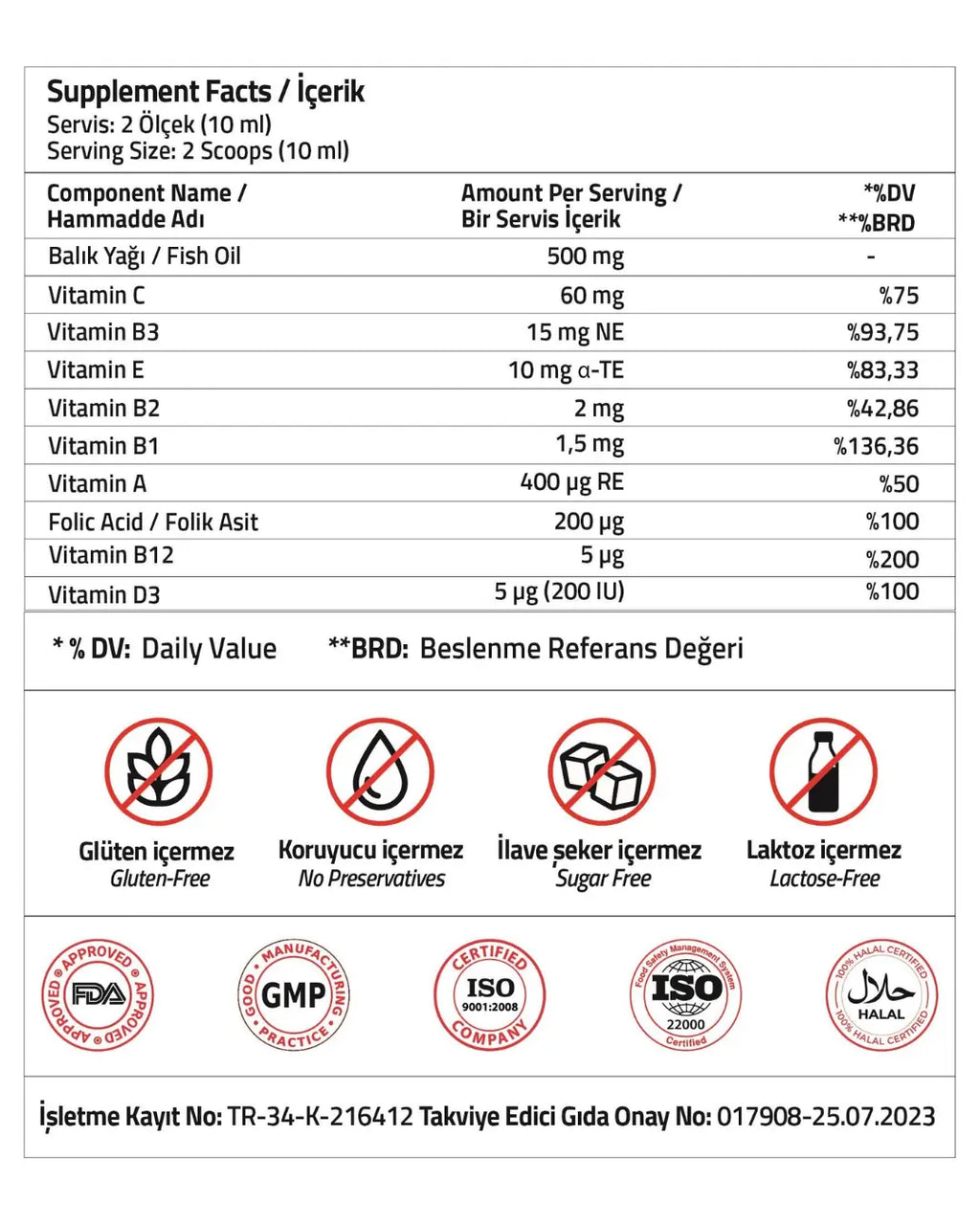 Validus Kids Fish Oil & Multivitamin Syrup for Growth 150 ml