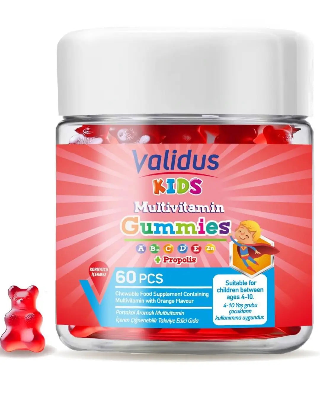Validus Kids Multivitamin Daily Support Gummies 60 Count