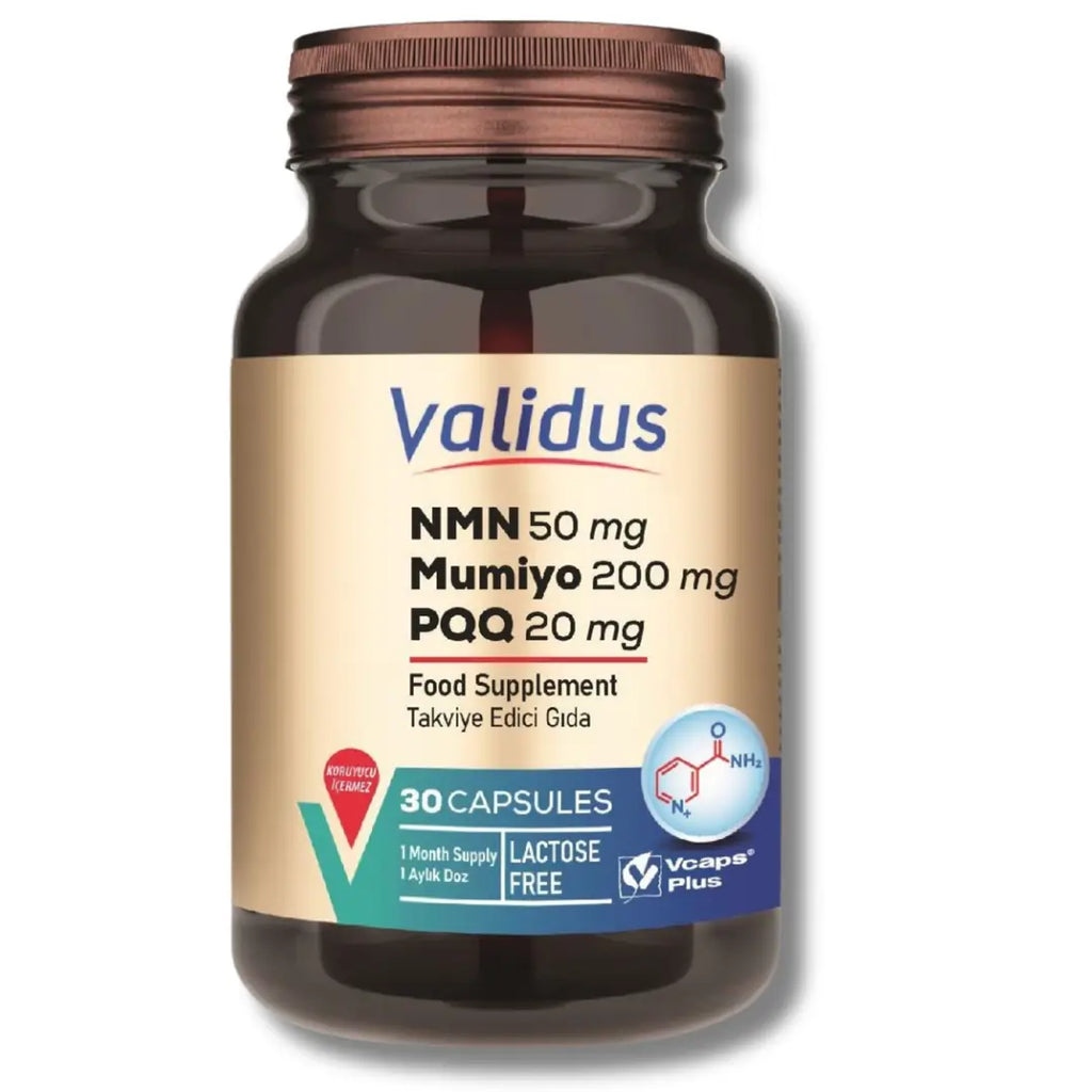 Validus NMN 50mg + Mumiyo 200mg + PQQ 20mg Complex 30 Capsules