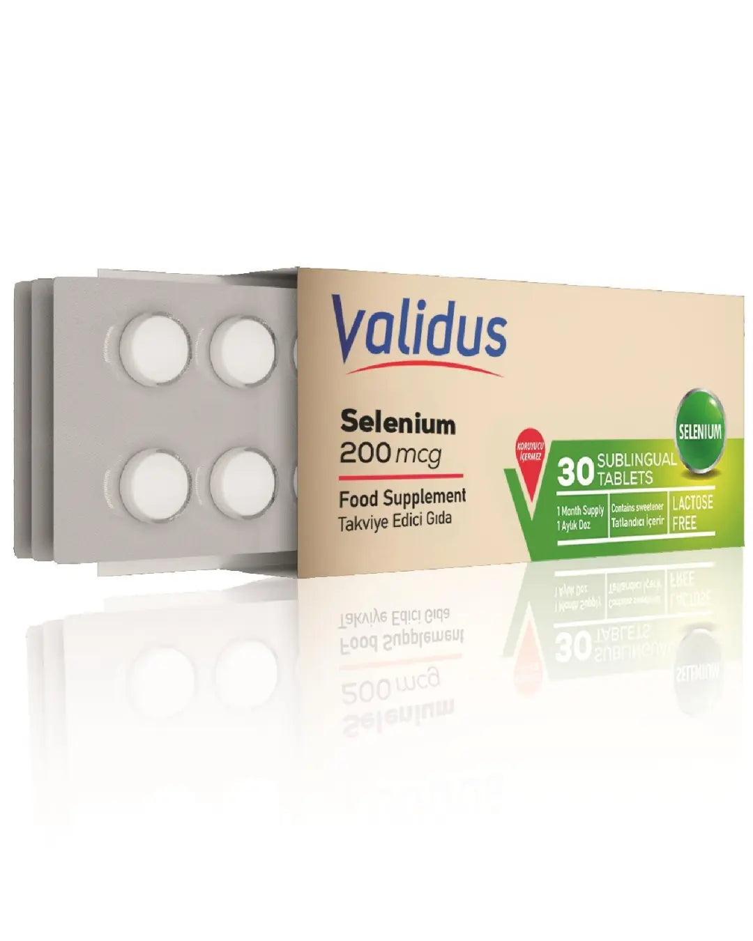 Validus Selenium 200 mcg Sublingual Dietary Supplement 30 Tablets