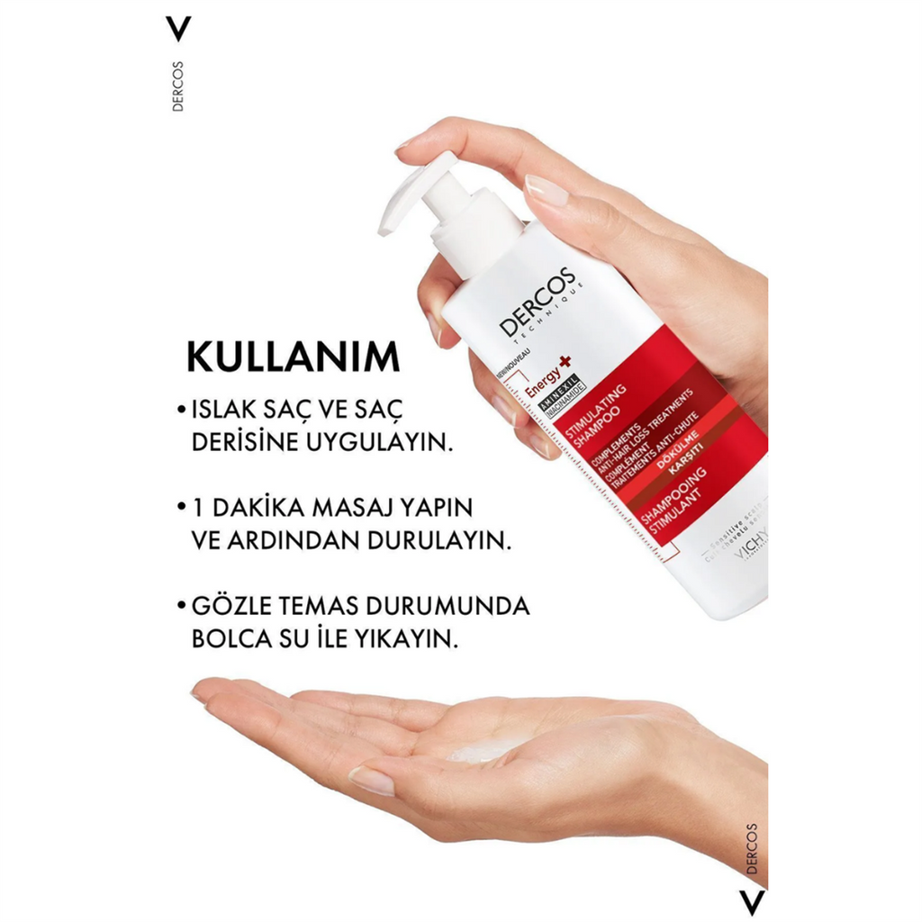 Vichy Dercos Energising Shampoo for Thinning Hair Refill 500 ml