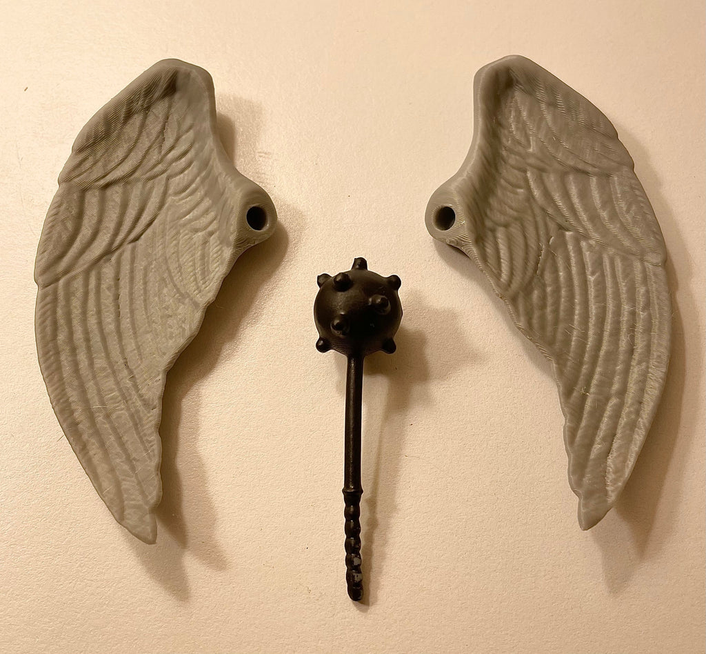 Vintage Kenner DC Super Powers Hawkman Wings & Mace 1984 Repro Part 1985 1986