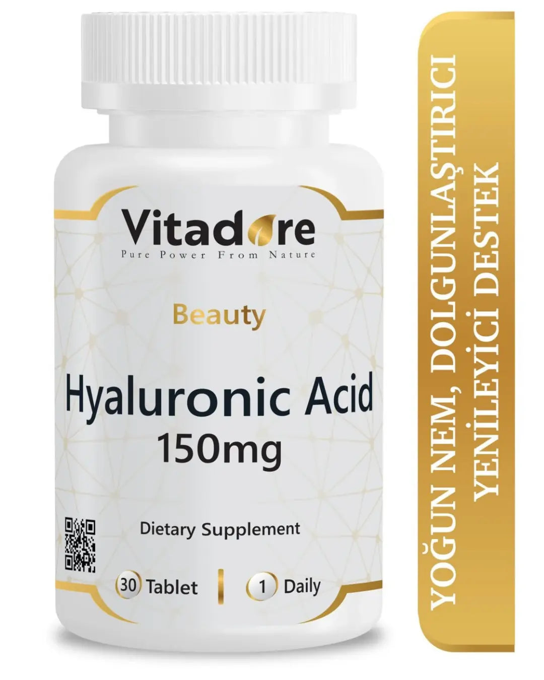 Vitadore Beauty Hyaluronic Acid 150mg Hydrating Supplement 30 Tablets