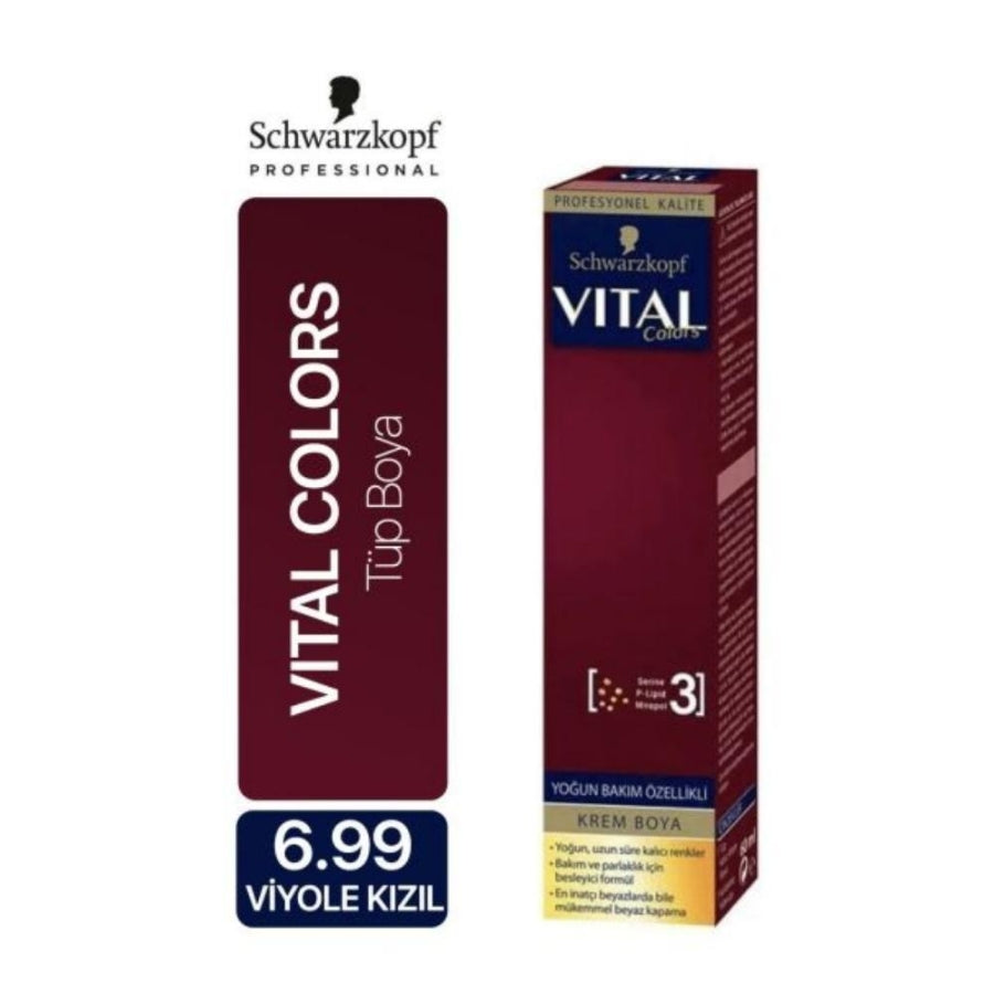 Schwarzkopf Vital Colors 6-99 Violet Red Hair Color 60ml