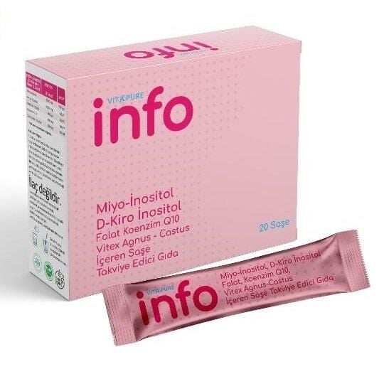 Vitapure Info Myo-Inositol & Folate Supplement 20 Sachets