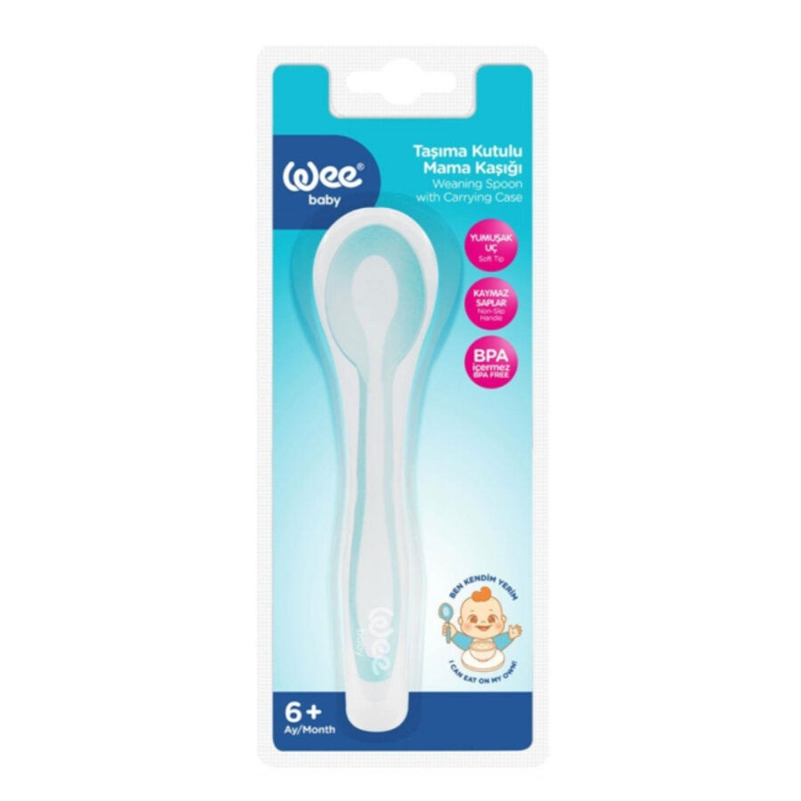 Wee Baby Feeding Spoon with Travel Case for Easy Storage