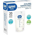 Wee Baby Breast Milk Storage Bags Leak-Proof Design 20 Count