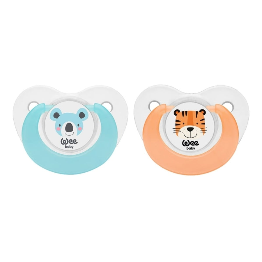 Wee Baby Orthodontic Pacifier for 0-6 Months 2 Pack