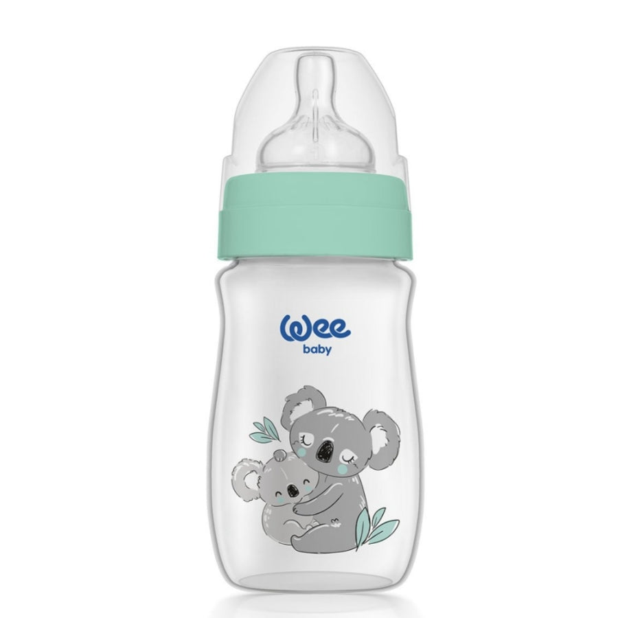 Wee Baby Safari Wide Neck PP Feeding Bottle with Handles 250 ml