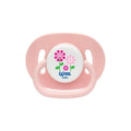 Wee Baby Round Tip Pacifier with Hanger No:1 Pink 0-6 Months