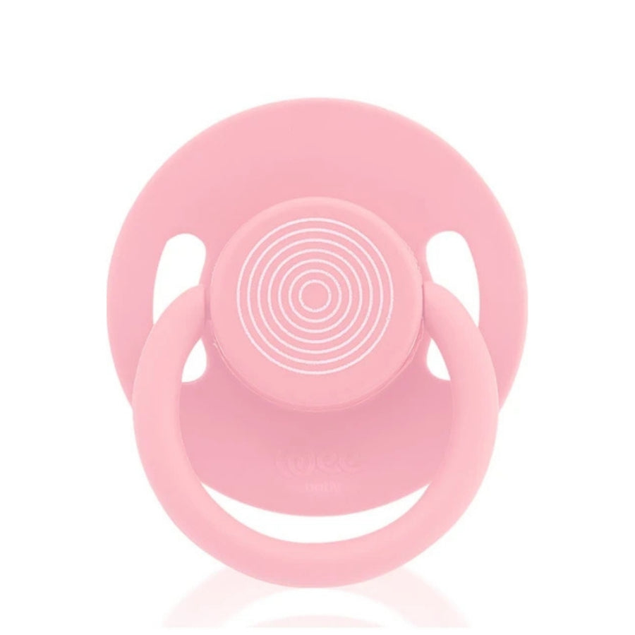 Wee Baby Round Tip Pacifier for Comfort 6-18 Months Size 2 Pink