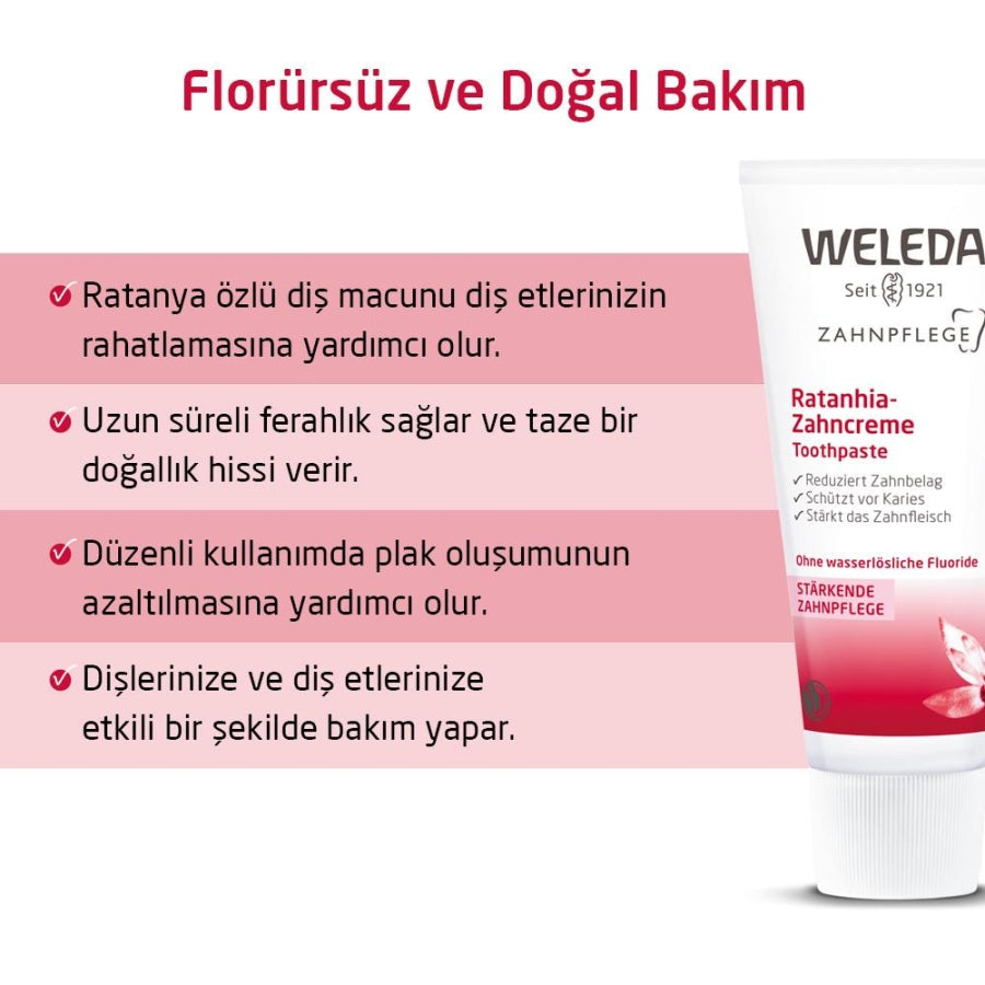 Weleda Oral Care Set with Ratanhia and Plant Gel Toothpastes 2x75ml