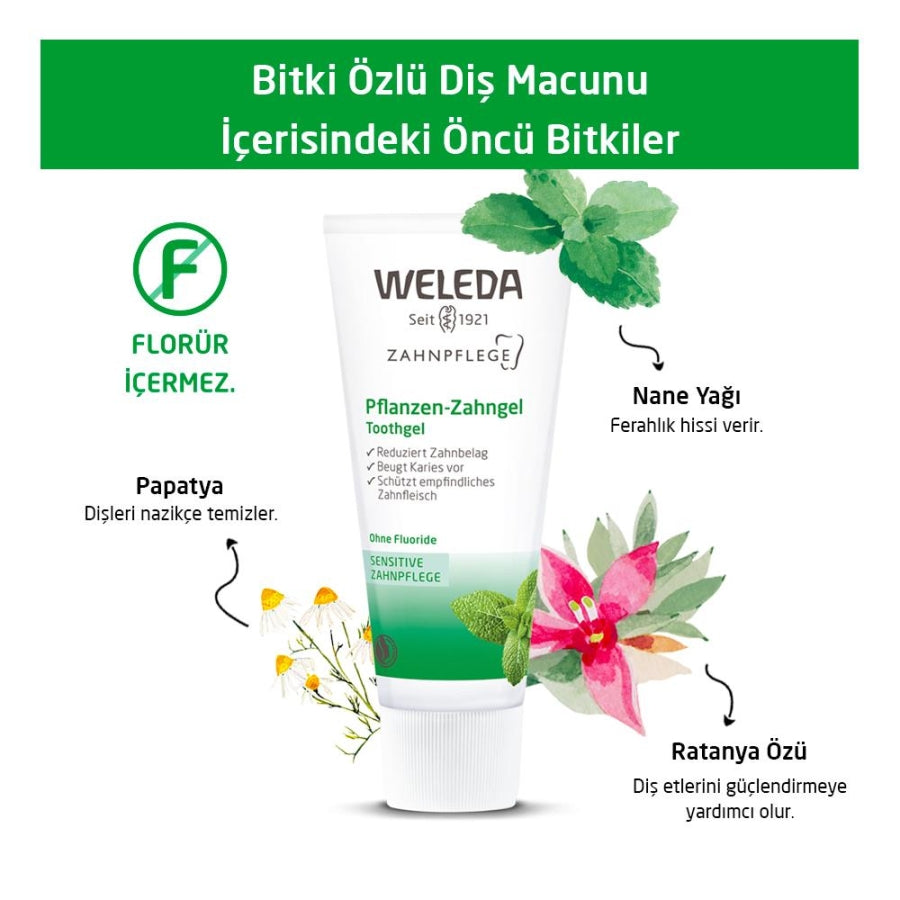 Weleda Oral Care Set with Ratanhia and Plant Gel Toothpastes 2x75ml