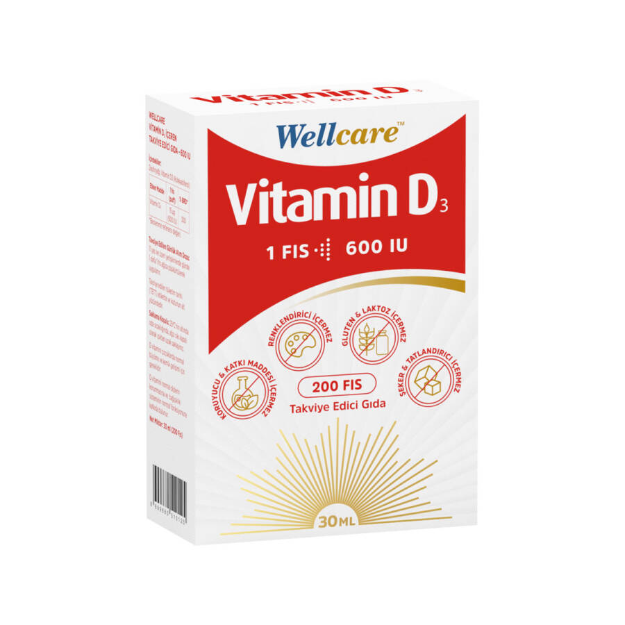 Wellcare Vitamin D3 600 IU Daily Support Spray 30 ml