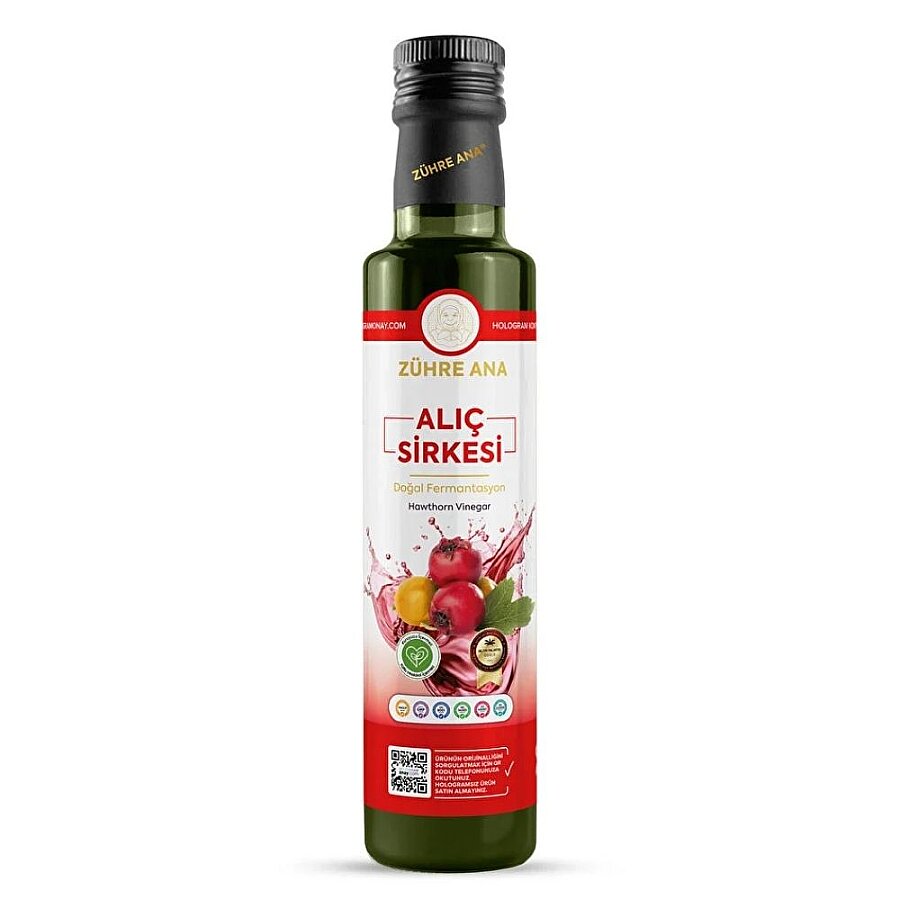 Zuhre Ana Hawthorn Vinegar Natural Fermentation 500 ml