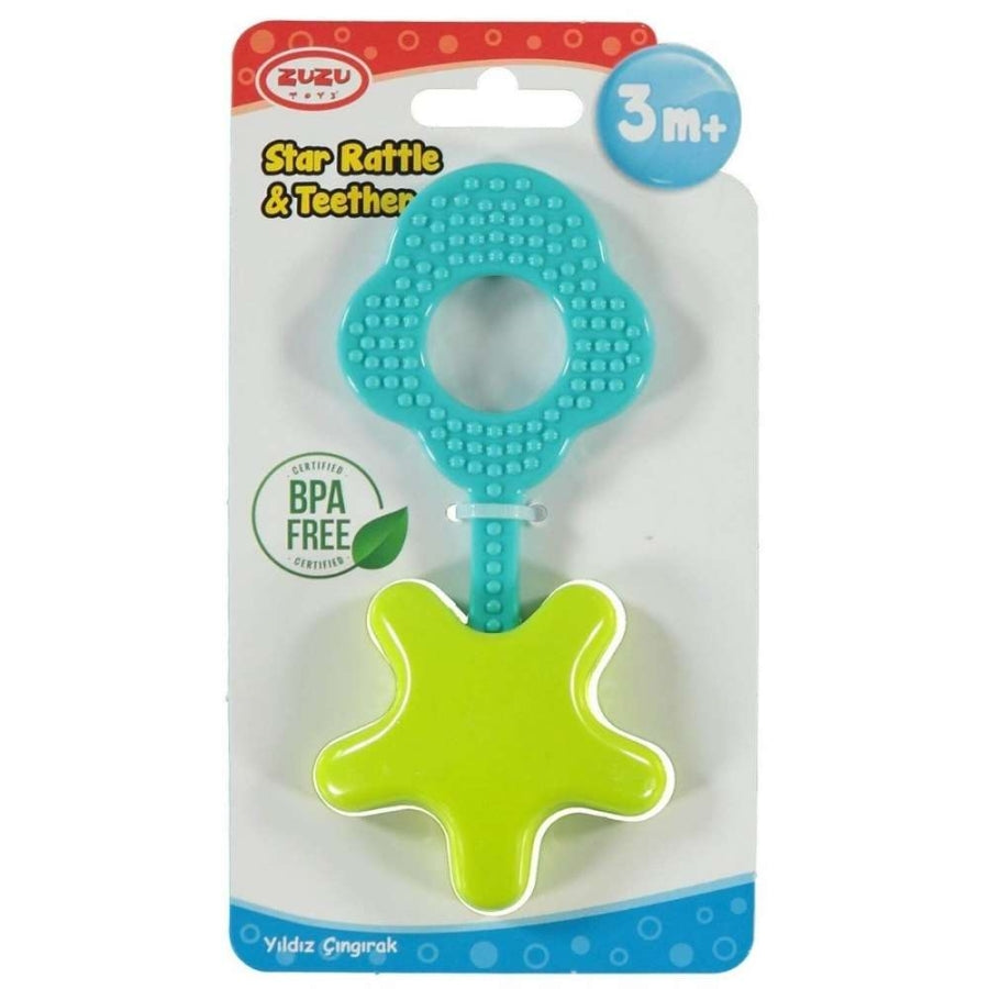 Zuzu Star Rattle Sensory Development Toy for Babies
