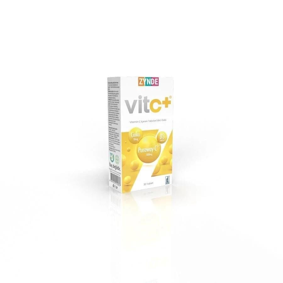 Zynde Vit C+ Vitamin C, 30 Tablets